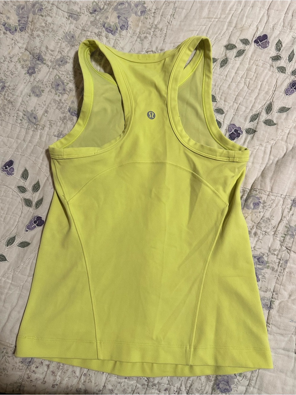 lululemon athletica Neon Yellow Racerback Tank